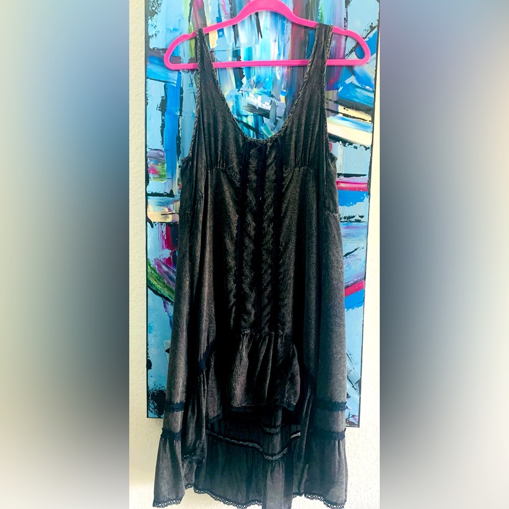 💐INTIMATELY by Free People- Black with Lace Intimate Dress💙